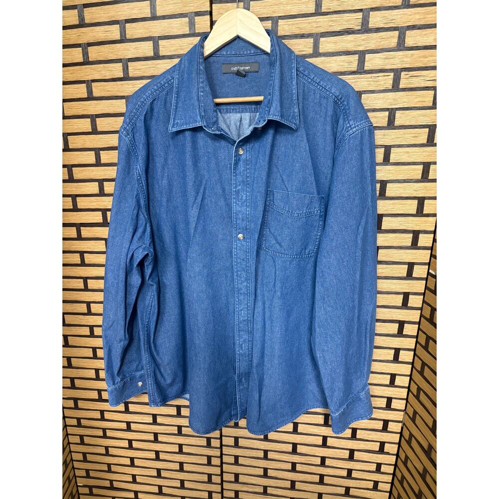 Croft & Barrow Denim Button Down Shirt‎ SIze 2X Tall
